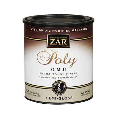 Interior Polyurethane OMU, Oil Modified Wood Finish, Semi-Gloss, Qt.