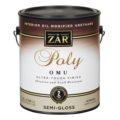 Polyurethane OMU, Interior, Oil Modified Wood Finish, Semi-Gloss, 1 Gallon (2 pieces)