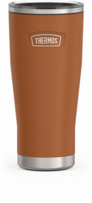 Cold Tumbler with Straw, Saddle Color, 24 oz.