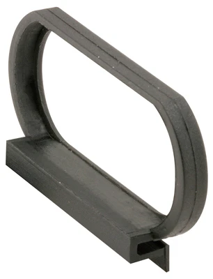 Spline Channel Pull Tab, Black, 25-Pk.