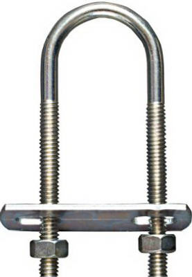 U Bolt, #136 Zinc, 1/4 x 1-1/8 x 3-1/2 In.