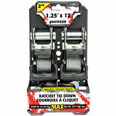Pro Series Ratchet Strap, 1.25-In. x 12-Ft., 2-Pk.