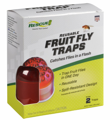 Fruit Fly Trap Attractant, 2 Traps, 4 Attractants