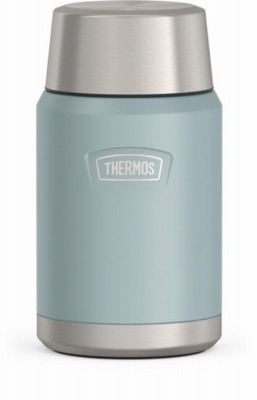 Insulated Food Jar & Spoon, Stainless Steel, Glacier Color, 24 oz.
