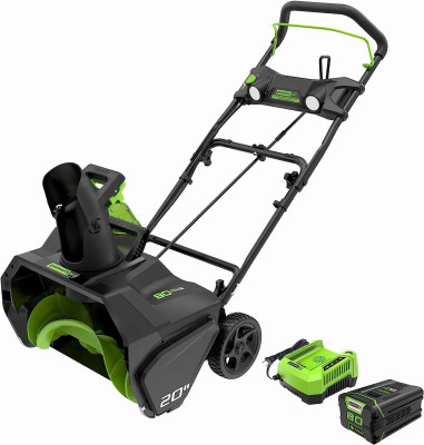 80V 22" Single-Stage Snow Blower w/4.0Ah Battery & Charger