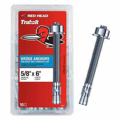 GRK 5/8" x 6" Wedge Anchor 10-Ct.