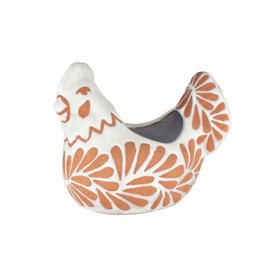 6" Plumeado Hen Planter (4 pieces)