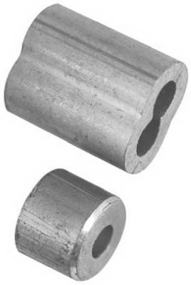 Aluminum Ferrules/Stops, 5/32 In., 2-Pk.