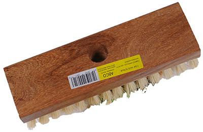 7-3/4 In. Acid Scrub Brush, Tapered Hole, Wood Block, 1 In. Tampico Bristles