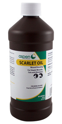 Scarlet Oil Antiseptic Horse Wound Treatment, 16 oz.