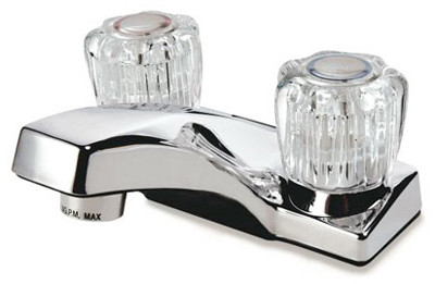 Lavatory Faucet, 2-Handles, Chrome