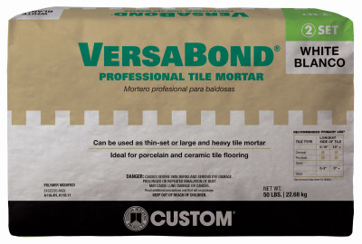 White Fortified Thin Set Mortar, 50-Lb. Bag