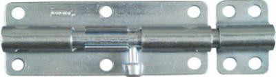 Door Barrel Bolt, Heavy-Duty, Zinc, 6 In.
