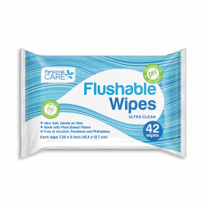 42CT Flushable Wipes
