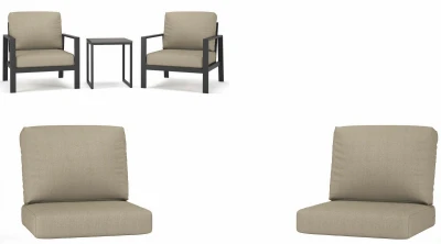 3PC Rockton GRY Cushion