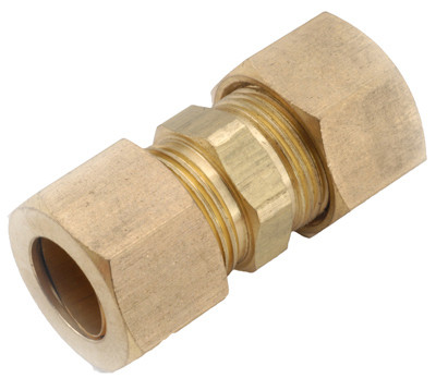 Compression Fitting, Union, Lead Free Brass, 1/8 In.
