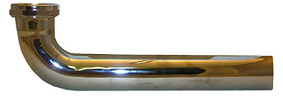 Slip Joint Waste Arm, 22 Gauge, Brass Plated, 1-1/2 In. X 9-1/2 In.