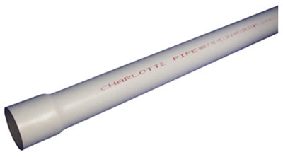 Schedule 40 DWV PVC Pipe, Well Casing, 4 In. x 20 Ft.