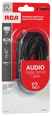 Digital Optical Audio Cable, 12 Ft.
