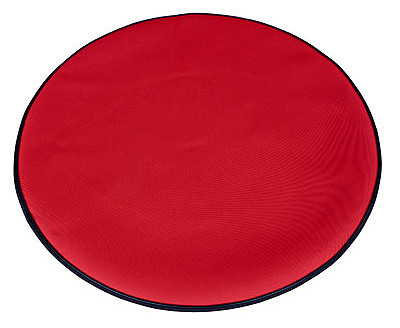 Christmas Tree Mat, Red Rubber, Indoor/Outdoor, 35 x 35 In.