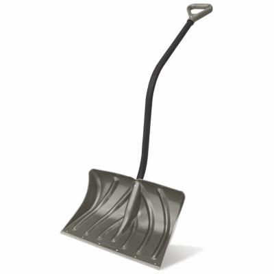 20-In. Poly Snow Shovel/Pusher, Ergonomic D-Grip Handle