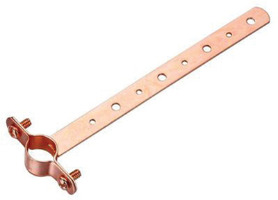 Copper-Plated Pipe Hanger, Milford Type, 3/4 x 12 In.