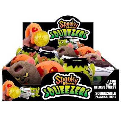 Halloween Spooky Plush Squeeze Balls, Assorted (12 pieces)