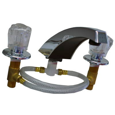 RV Garden Tub Deck Faucet, Brass With Chrome Finish
