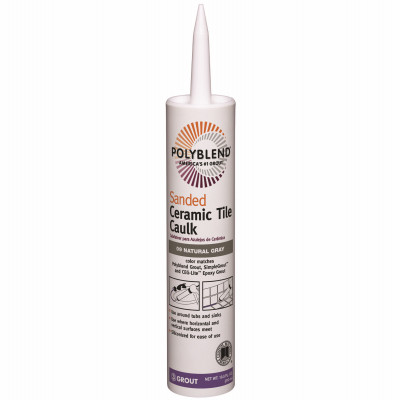 Polyblend Ceramic Tile Caulk, Sanded, Charcoal, 10.5 oz.