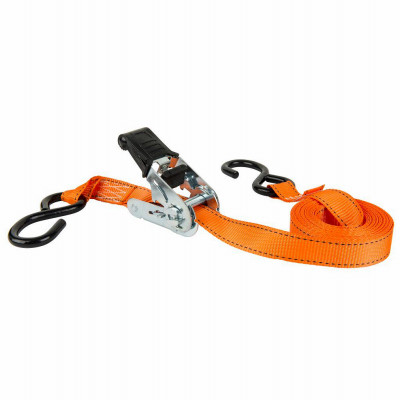 Cam Buckle Ratchet Tie Down, 1 In. x 15 Ft., 2-Pk.