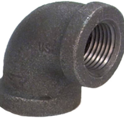 90-Degree Black Pipe Elbow, 3/8 In.