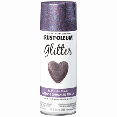 Specialty Glitter Spray Paint, Purple, 10.25-oz.