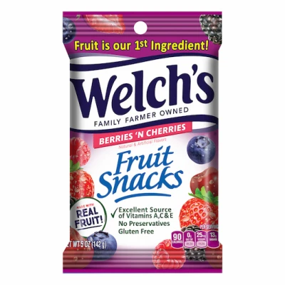 Fruit Snacks Berries & Cherries, 5 oz.