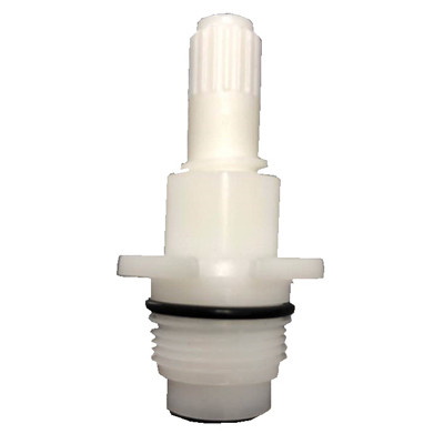 RV Faucet Stem & Bonnet, White Plastic
