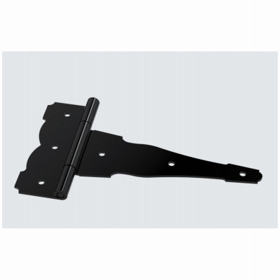 Decorative Gate T-Hinge, Black, 10 In.