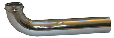 Pipe Fitting, Lavatory Drain Wall Ben, Chrome-Plated Brass, 1-1/4 In. OD x 6-1/2 In.