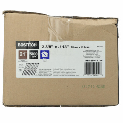 Collated Framing Nails, Smooth Shank, .120 x 2-3/8 In., 2,000-Ct.