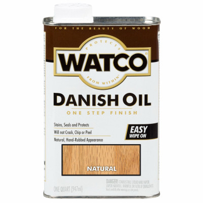 Danish Oil Wood Finish, Natural, 1-Qt.