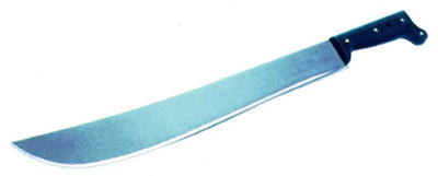 Machete, Tempered Steel With Rubber Handle, 18-In.