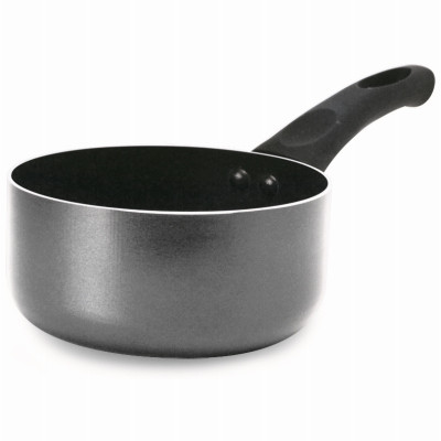 Elements Saucepan, Non-Stick Coated Aluminum, Gray, 1 Qt.