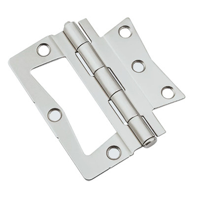 Surface-Mount Chest Hinge, Satin Nickel, 3-1/2 In.