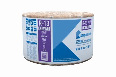 R-13 Kraft Faced Fiberglass Insulation Batt, 15 x 32 In.