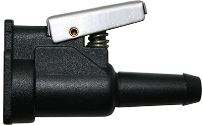 Yamaha Female Fuel Line Connector, Resin, 3/8 In. Barb