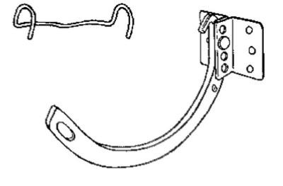 Gutter Shank & Circle #10 Combo Hanger, Half Round, Galvanized, 5 In.