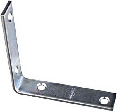 4-Pk., 3-1/2 In. Zinc Corner Iron