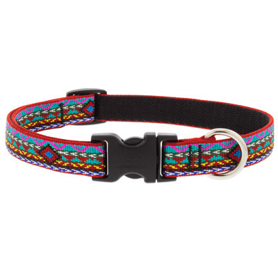 Adjustable Medium Dog Collar, El Paso Pattern, 3/4 x 13-22-In.