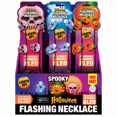 Halloween Spooky Necklaces, Assorted (24 pieces)