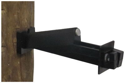 Wood Post 5 In. Insulator Extenders, Black, 15-Pk.