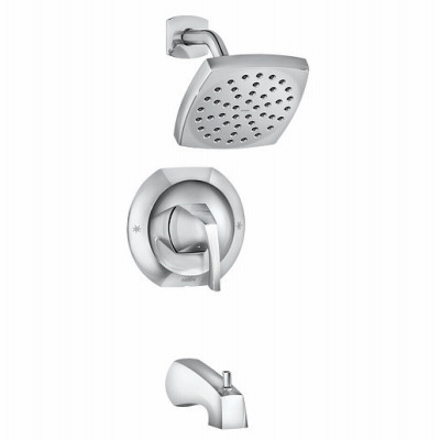 Lindor Posi-Temp Single Handle Tub / Shower Faucet + Spray Head, Chrome
