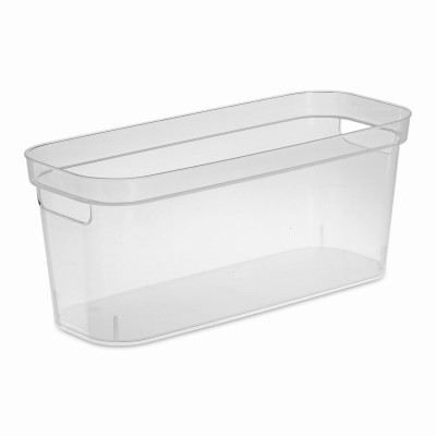 Narrow Storage Bin, Clear, 15 x 6-1/4 x 6-1/4 In.